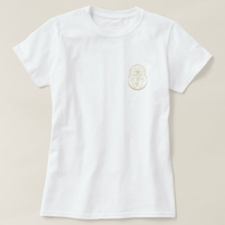 T - Shirt mit Goldlogo