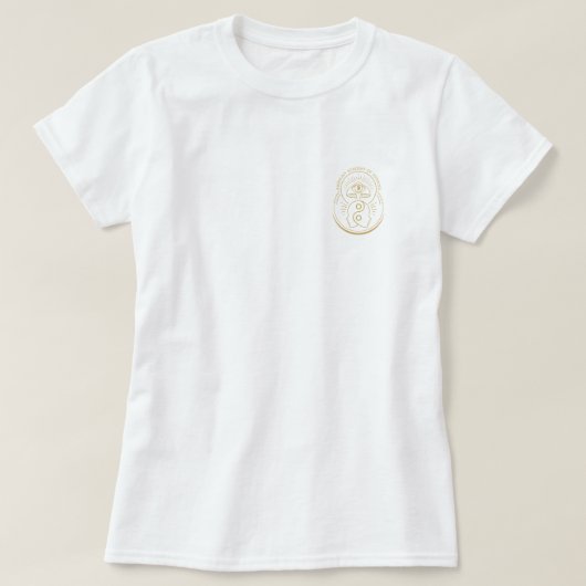 T - Shirt mit Goldlogo (Design vorne)