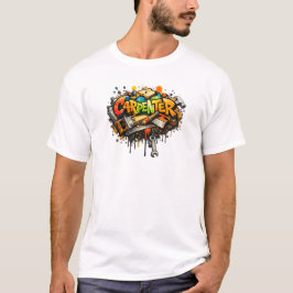 T-Shirt mit Graffiti-Motiven für Zimmerleute und S