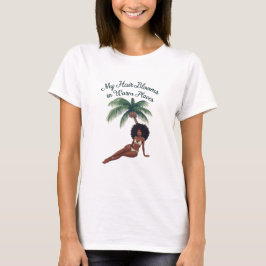 T-Shirt mit Grafik für Afro-Naturhaar