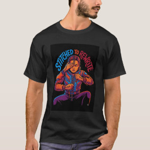T-Shirt mit Grafik zum Aufnähen und Umschreiben
