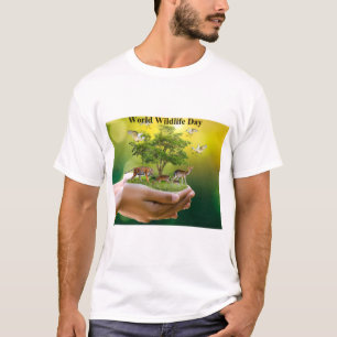 T-Shirt mit Grafik zum Schutz von Wildtieren und N
