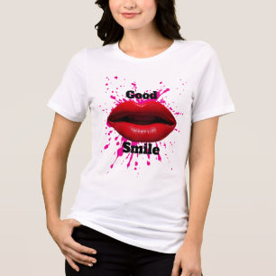 T-Shirt mit gutem Lächeln Tri-Blend Shirt