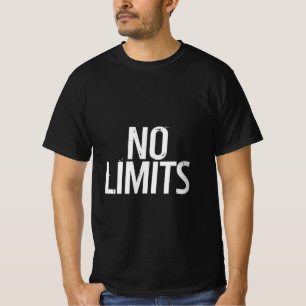 T-Shirt mit Gym-Motivation ohne Grenzen Fitness-