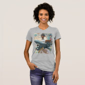 T-Shirt mit halben Ärmeln mit schönem Design (Vorne ganz)