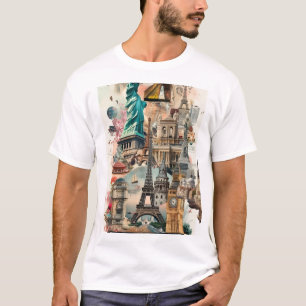 T-Shirt mit halben Ärmeln und großartigem Aufdruck