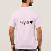 T-Shirt mit halben Ärmeln und Herz-Design (Rückseite)