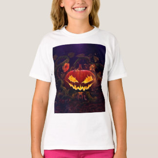 T-Shirt mit Halloween-Kürbis für Mädchen