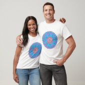 T-Shirt mit handgezeichnetem Mandala-Design (Unisex)