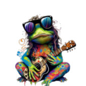 T Shirt mit Hippie Frog