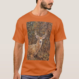 T-Shirt mit Hirschbockgeweih