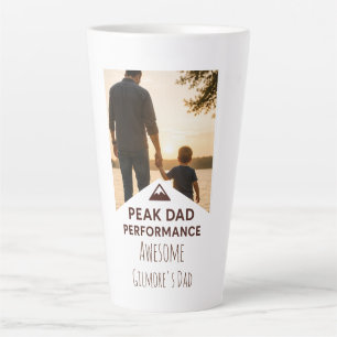 T-Shirt mit Höchstleistung Papa Lustiges Vatertags Milchtasse