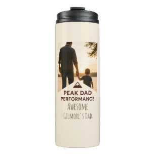 T-Shirt mit Höchstleistung Papa Lustiges Vatertags Thermosbecher