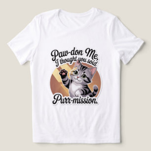 T-Shirt mit Homophon-Witzen über Katzen Tri-Blend Shirt