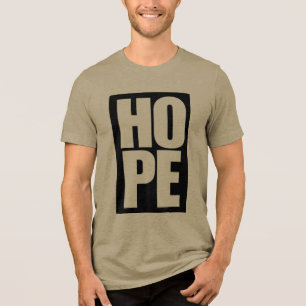 T-Shirt mit Hope-Aufdruck Tri-Blend Shirt