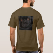 T-Shirt mit Hund, der dich ansieht (Rückseite)