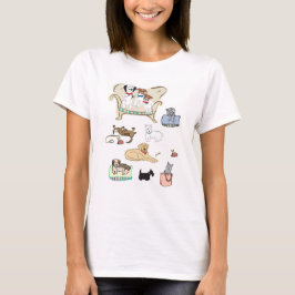 T - Shirt mit Hunden