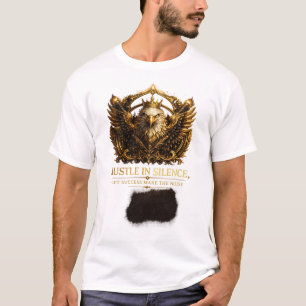 T-Shirt mit Hustle in Silence Crest