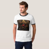 T SHIRT MIT ILLUMINATI-LOGO (Vorne ganz)