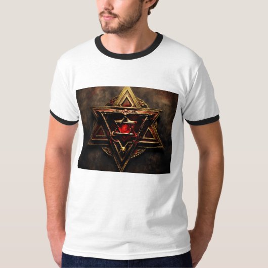 T SHIRT MIT ILLUMINATI-LOGO (Vorderseite)
