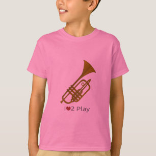 T - Shirt mit Illustration einer Trompete