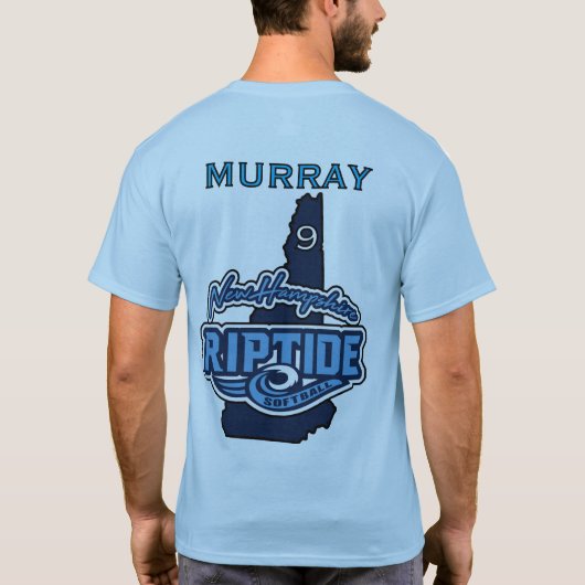 T-Shirt mit Individuelle Name und Anzahl (Rückseite)