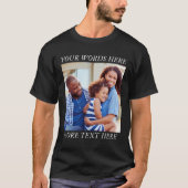T-Shirt mit individuellem Bild und editierbarem Te (Vorderseite)