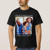 T-Shirt mit individuellem Bild und editierbarem Te (Vorderseite)