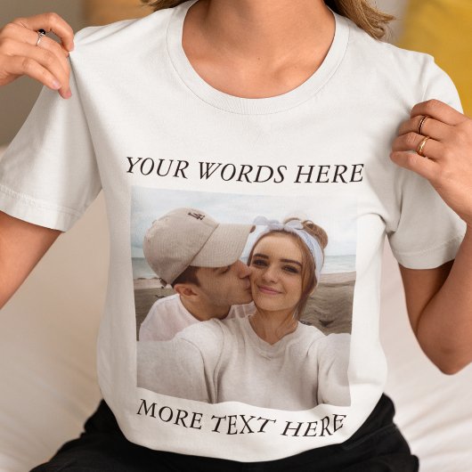 T-Shirt mit individuellem Foto und Text