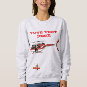 T-Shirt mit individuellem Namen Notfall-Rettungshu Sweatshirt