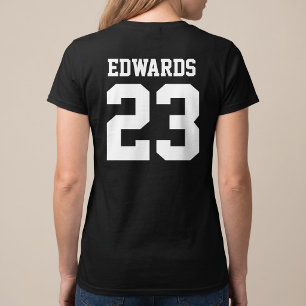 T-Shirt mit individuellem Sportler-Namen und -Numm