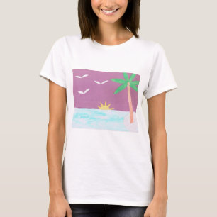 T - Shirt mit Inselszene