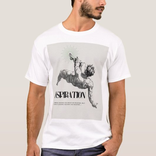 T-Shirt mit Inspiration-Aufdruck (Vorderseite)