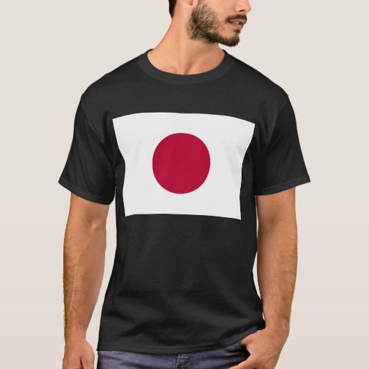 T Shirt mit japanischer Flagge (Vorderseite)