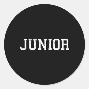 T-Shirt mit Junioren-Aufdruck Zurück zur Schule Runder Aufkleber