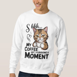 T-Shirt mit Kaffee-Zitat, Gnom-Sublimationsdesign. Sweatshirt