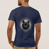 T-Shirt mit Katzenkopf-Silhouette (Rückseite)