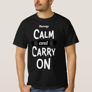 T-Shirt mit Keep Calm and Carry on