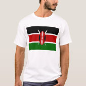 T Shirt mit kenianischer Flagge (Vorderseite)