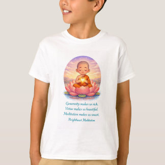 T-Shirt mit Kindermönch