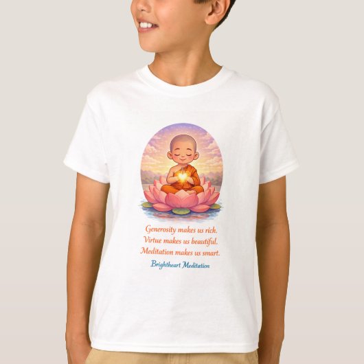 T-Shirt mit Kindermönch (Vorderseite)