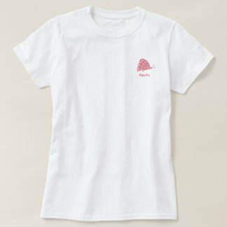T-Shirt mit kleinem minimalen roten Schmetterling