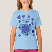 T - Shirt mit kreativen Blume (Vorderseite)