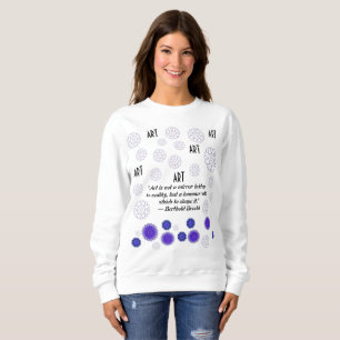 T - SHIRT MIT KREATIVER KUNST DER BLUME