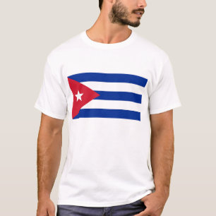 T Shirt mit kubanischer Flagge