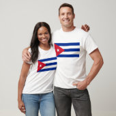 T Shirt mit kubanischer Flagge (Unisex)