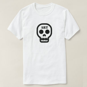 T-Shirt mit Kunst-Schädel (individuell anpassbar!)