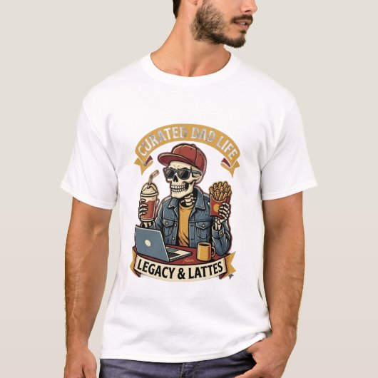 T-Shirt mit kuratiertem Dad-Leben (Vorderseite)