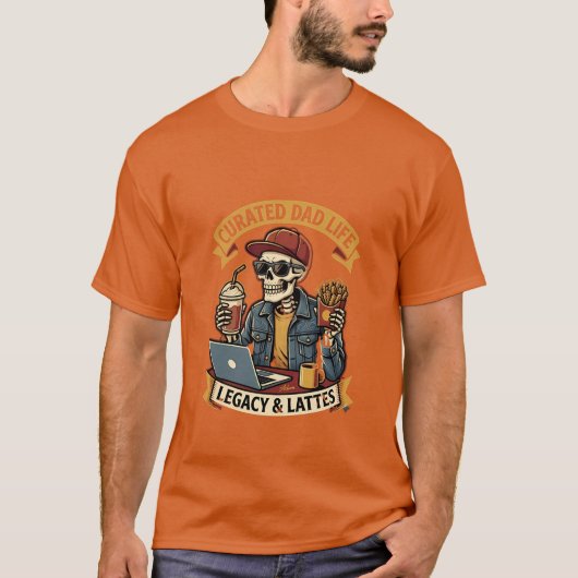 T-Shirt mit kuratiertem Dad-Leben (Vorderseite)