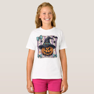 T-Shirt mit Kürbis-Motiv und individuellem Text fü
